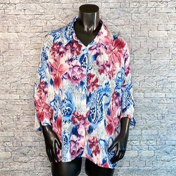 Alfred Dunner Tops - Alfred Dunner Floral Blouse